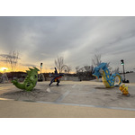 夕暮れ、最後のバトルを見守りました