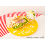 TREASURE×HAPIDANBUI CAFE「YOON JAE HYUK×PARK JEONG WOO×ハンギョドンのサンドウィッチ＆チーズケーキグラスプレート」