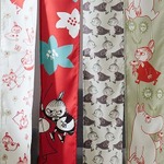 「プリント4連のれん『ムーミン』」