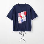 SWIMMER コラボ ドロストレディース五分袖 T シャツ