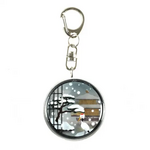 和柄・ボンボンドロップキーチャーム 雪景色