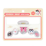 和柄　ボンボンドロップヘアクリップ（5列）　縁起物