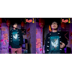 TVアニメ『らんま1/2』TOKYO MADNESS CLUB メタルTシャツ ムース（アヒル）　着用イメージ