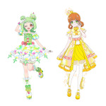 左：友坂ぐみ（CV. 丸岡和佳奈）、右：勇樹おりびあ（CV. 岡村明香）