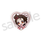 ワン！だふるくじ『メダリスト』クラシカルピンクver.　D賞：ハート型缶バッジ 結束いのり