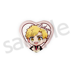 ワン！だふるくじ『メダリスト』クラシカルピンクver.　D賞：ハート型缶バッジ 明浦路 司