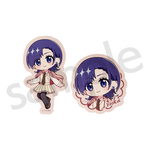 ワン！だふるくじ『メダリスト』クラシカルピンクver.　E賞：ダイカットステッカー（各2枚セット） 岡崎いるか