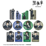 黒執事×推し旅／JR東海コラボ「描き下ろし 駅員ver. トレーディングダイカットステッカー」全12種