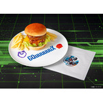 「機動戦士Gundam GQuuuuuuX Cafe －each choice of justice－」SIDE:A限定メニュー「GQuuuuuuX バーガー」
