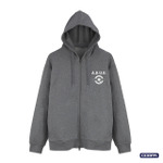 エゥーゴジップパーカー_ミックスグレー