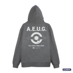 エゥーゴジップパーカー_ミックスグレー