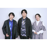 左から阪口大助、杉田智和、釘宮理恵