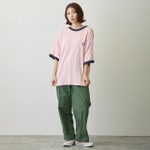 『ビッグシルエットポケットTシャツ　Robert P.Miller×Talking　ちいかわ FLAMINGO』