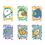 『お文具といっしょ』ローソンオリジナルグッズ「ステッカー2枚セット」全24種ランダム2枚入り