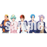 橘皆無先生の描く新作『鎧真伝サムライトルーパー』のメインキャラたち5人が一人ずつのポストカードに