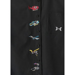 『仮面ライダー』×グラニフ　「変身！｜ルーズフィット半袖シャツ」部分アップ