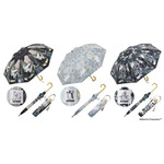 小説柄　晴雨兼用傘