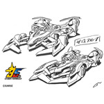 『新世紀GPXサイバーフォーミュラ』完全新規サイバーマシン「ゼニスアスラーダAKF-S0/G」マシンデザイン