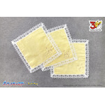 レース付きタオルハンカチ