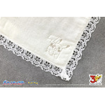 レース付きタオルハンカチ
