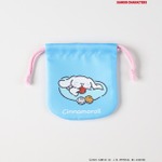 サンリオキャラクターズ×ライトオン　「プリント巾着」サックス（シナモロール）