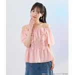 ぴちぴちピッチ　2WAYシャーリングブラウス