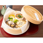 きのことあさりのせいろ