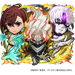 「ダンダダン」変身したオカルン＆モモやジジが初登場！「コトダマン」コラボ第2弾が4/28より開催 画像