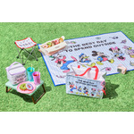 クーラーバッグ　3,000円/ チェア 折りたたみ式 ポーチ入り　3,800円/ レジャーシート　3,000円/ レジカゴバッグ　3,800円
