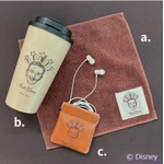 Disney THE MARKET限定「ウォルト〈スター〉」a.ミニタオル、b.エコタンブラー、c.バネ口ポーチ