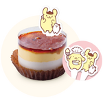 ポムポムプリン、魚べいでおしごと中
