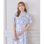 Areeam Disney Collection「Disney Princess」ジュイ柄ピンタックワンピース　着用イメージ
