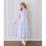 Areeam Disney Collection「Disney Princess」ジュイ柄ピンタックワンピース　着用イメージ