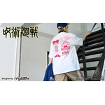 TVアニメ『呪術廻戦』× nhutoons　「ビッグTシャツC（虎杖・脹相）」着用イメージ