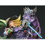 ピザ・モッツァレラ♪「ジョジョ」ジャイロ・ツェペリ＆愛馬ヴァルキリーが大型スタチュー化☆ 全高約31センチ！ 画像