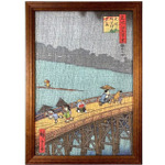 ドラえもん 浮世絵・越前和紙パズル「名所江戸百景 大はしあたけの夕立」