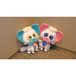 ネガとポジのぬいぐるみ