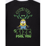 GU「KIDSグラフィックT MINIONS」カラー：09 BLACK　部分アップ