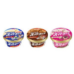 明治「エッセル スーパーカップ（超バニラ/チョコクッキー/ストロベリーチョコ）」トイ・ストーリー限定パッケージ