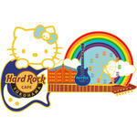 ハードロックカフェ 「Hello Kitty Collection」横浜店 Hello Kitty City Icon Guitar Pin