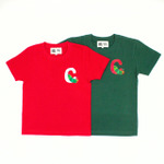 PPEC Tシャツ イニシャルC(レッド/グリーン)