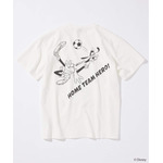 JOURNAL STANDARD「MICKEY MOUSE / ミッキー マウス 別注 サッカー プリント Tシャツ ホワイト」