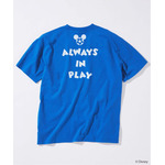 JOURNAL STANDARD「MICKEY MOUSE / ミッキー マウス 別注 サッカー プリント Tシャツ ブルーA」