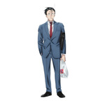 『スーパーの裏でヤニ吸うふたり』キャラクターイラスト(佐々木)