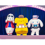 左からポチャッコ、ポムポムプリン、シナモロール
