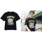 Tシャツ　DRINKING LICENCE　 (size:M～XL)　5,500円(税込)