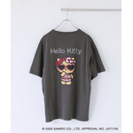 HELLO KITTY×VIS　「日焼けデザイン ハローキティビッグTシャツ Charcoal」背面