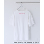 HELLO KITTY×VIS　「日焼けデザイン ハローキティビッグTシャツ White」背面