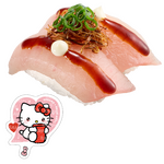 第 1 弾 ハローキティ コラボピック付きマーラー風びん長まぐろ 揚げネギ添え