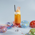 「超かぐや姫！ × andGALLERY Collaboration Cafe」　コラボドリンク「かぐやのオレンジフロート」